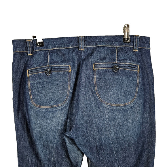 Vintage Y2K Low Rise Skinny Flare Jeans Womens Size 8 NY & Co Denim Hip Hugger - Picture 8 of 8